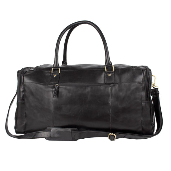 The Monte Weekendbag i Skinn Svart