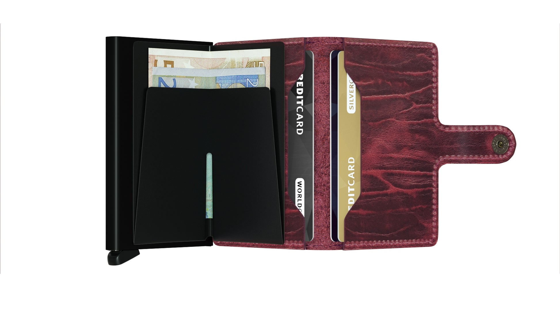 Secrid Miniwallet Dutch Martin Bordeaux Skinnplånbok