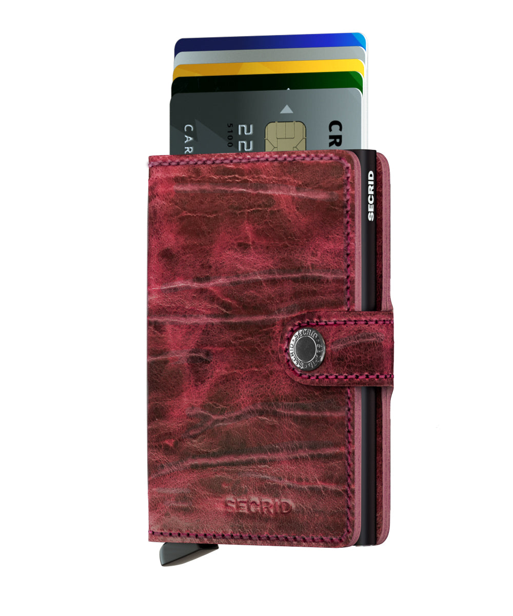 Secrid Miniwallet Dutch Martin Bordeaux Skinnplånbok