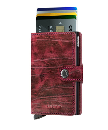 Secrid Miniwallet Dutch Martin Bordeaux Skinnplånbok