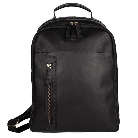 The Monte Datorryggsäck i Skinn Svart
