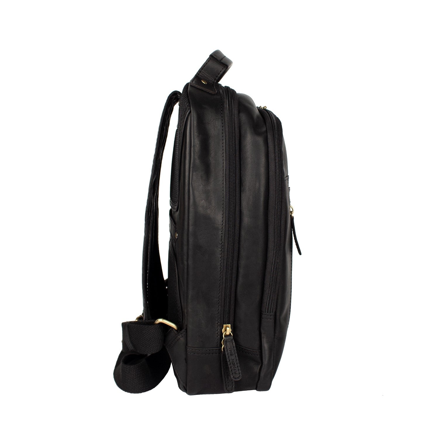 The Monte Datorryggsäck i Skinn Svart