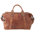 Spikes & Sparrow Cowboy Weekendbag i Skinn Brandy