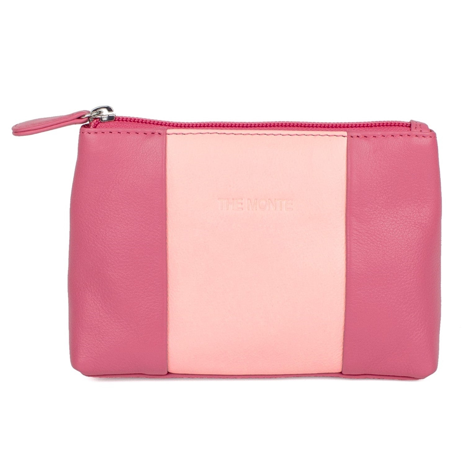 The Monte 2Color Necessär i Skinn Liten Rosa