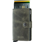 Secrid Miniwallet Vintage Olive Black Skinnplånbok