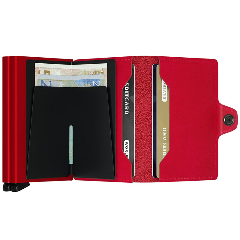Secrid Twinwallet Original Red Red  Skinnplånbok