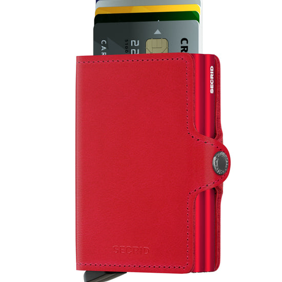 Secrid Twinwallet Original Red Red  Skinnplånbok