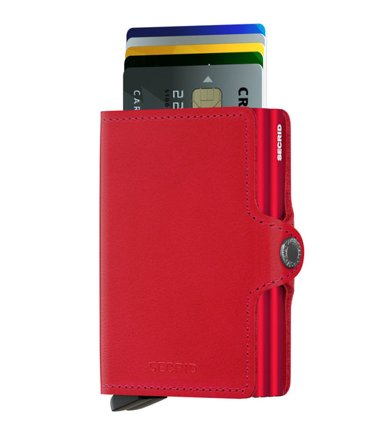 Secrid Twinwallet Original Red Red  Skinnplånbok