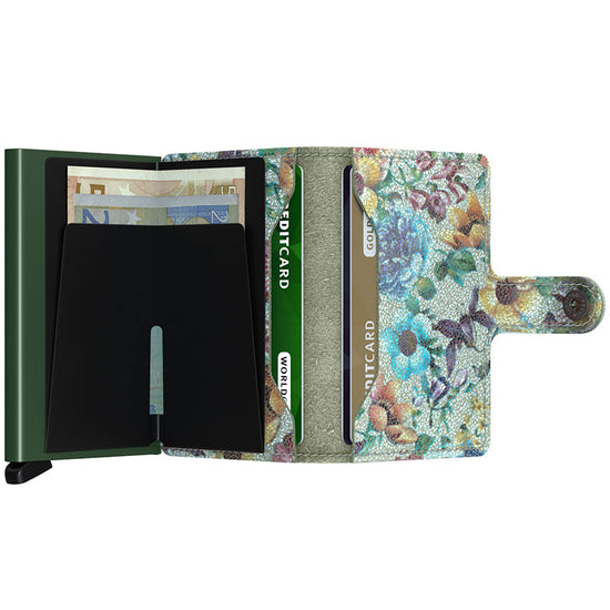 Secrid Miniwallet Crisple Pistachio Floral Skinnplånbok