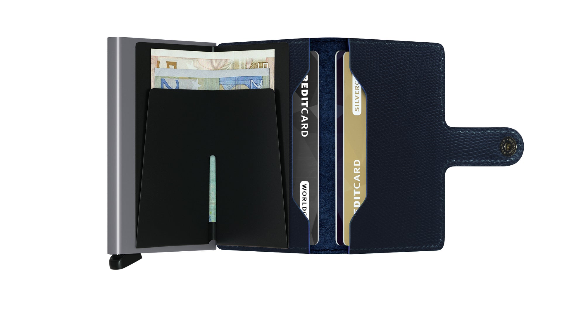 Secrid Miniwallet Rango Blue Titanium Skinnplånbok