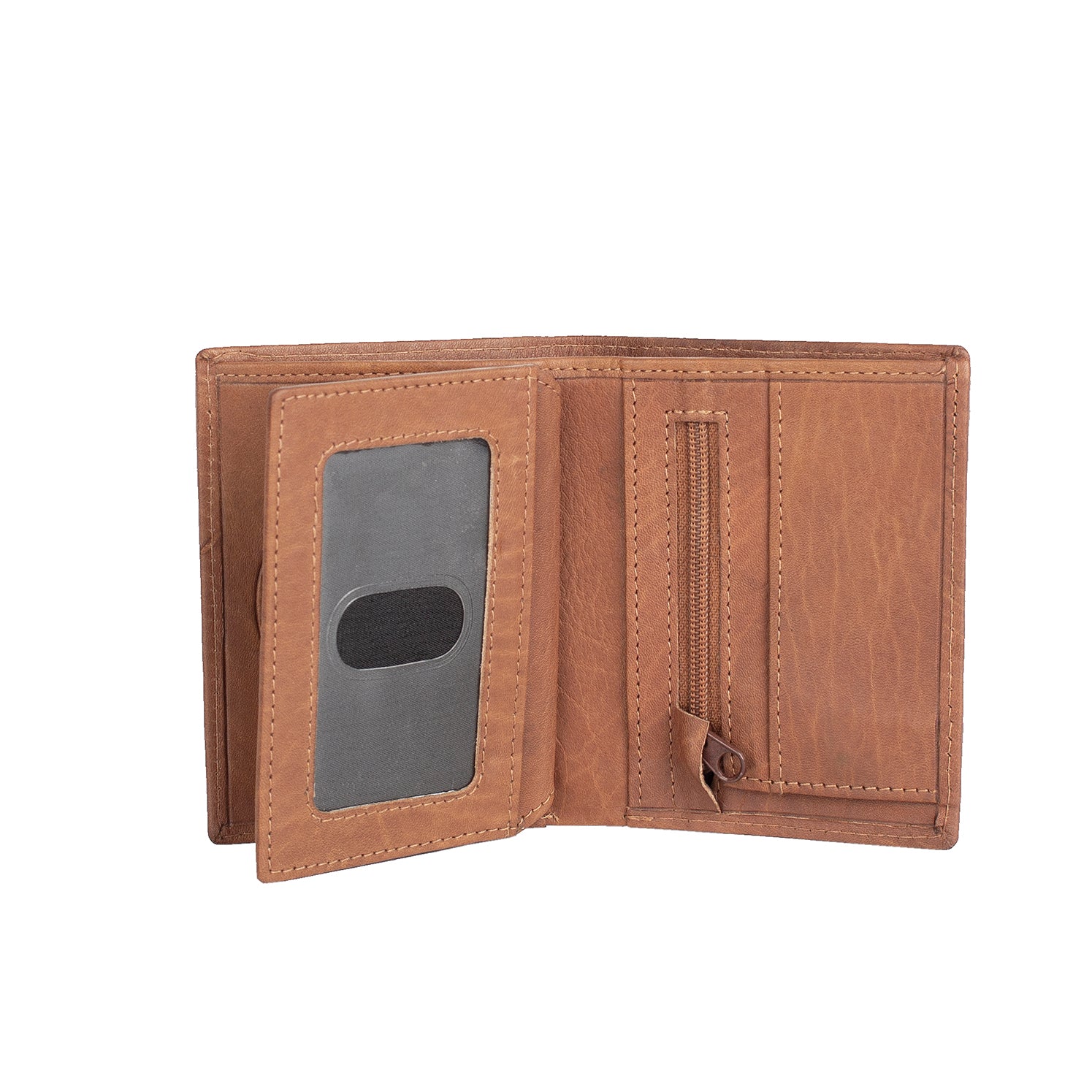 The Monte Vintage Plånbok i Skinn Liten - Rfid Säker Cognac