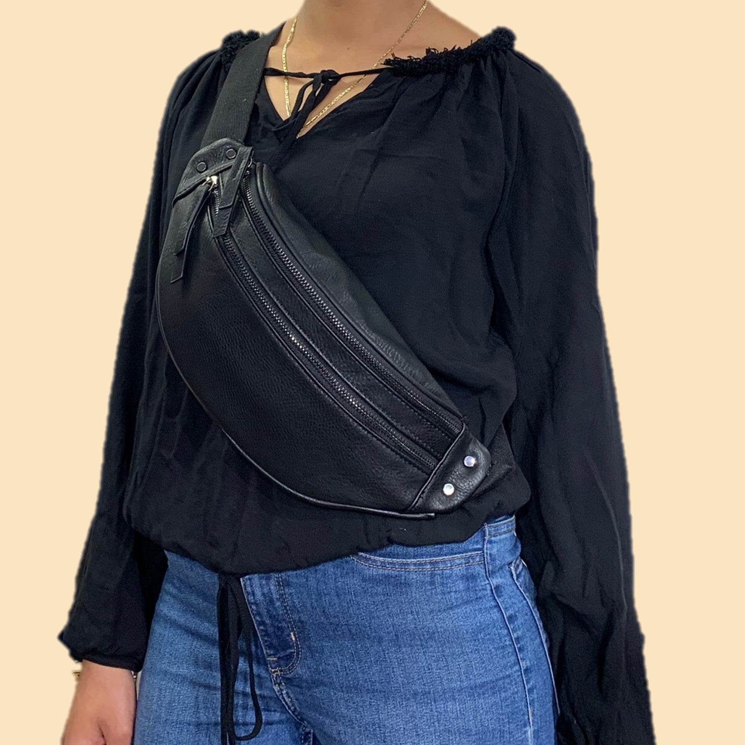 Puccini Basic Midjeväska Svart