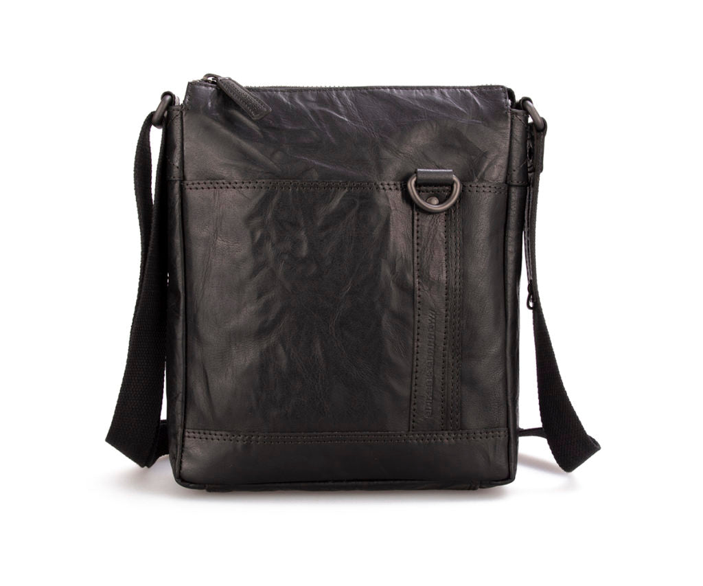 Spikes & Sparrow 80s Axelremsväska i Skinn Svart