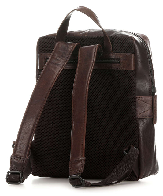 Spikes & Sparrow Ryggsäck i Skinn Mörkbrun