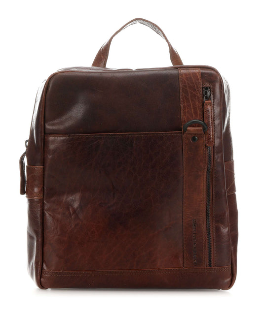 Spikes & Sparrow Ryggsäck i Skinn Brandy