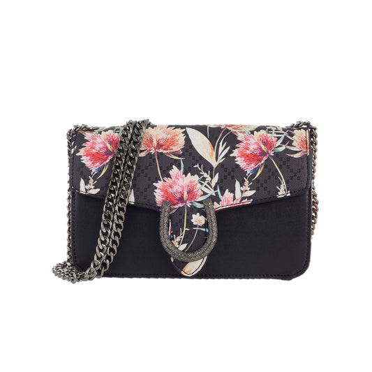 Ulrika Design Flower Axelremsväska Svart