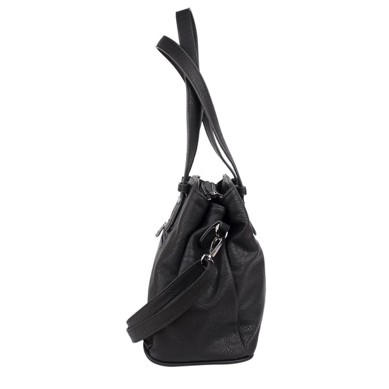 Puccini Donna Handväska 3 fack Svart