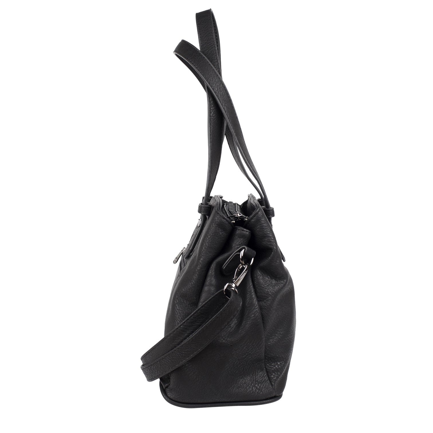 Puccini Donna Handväska 3 fack Svart