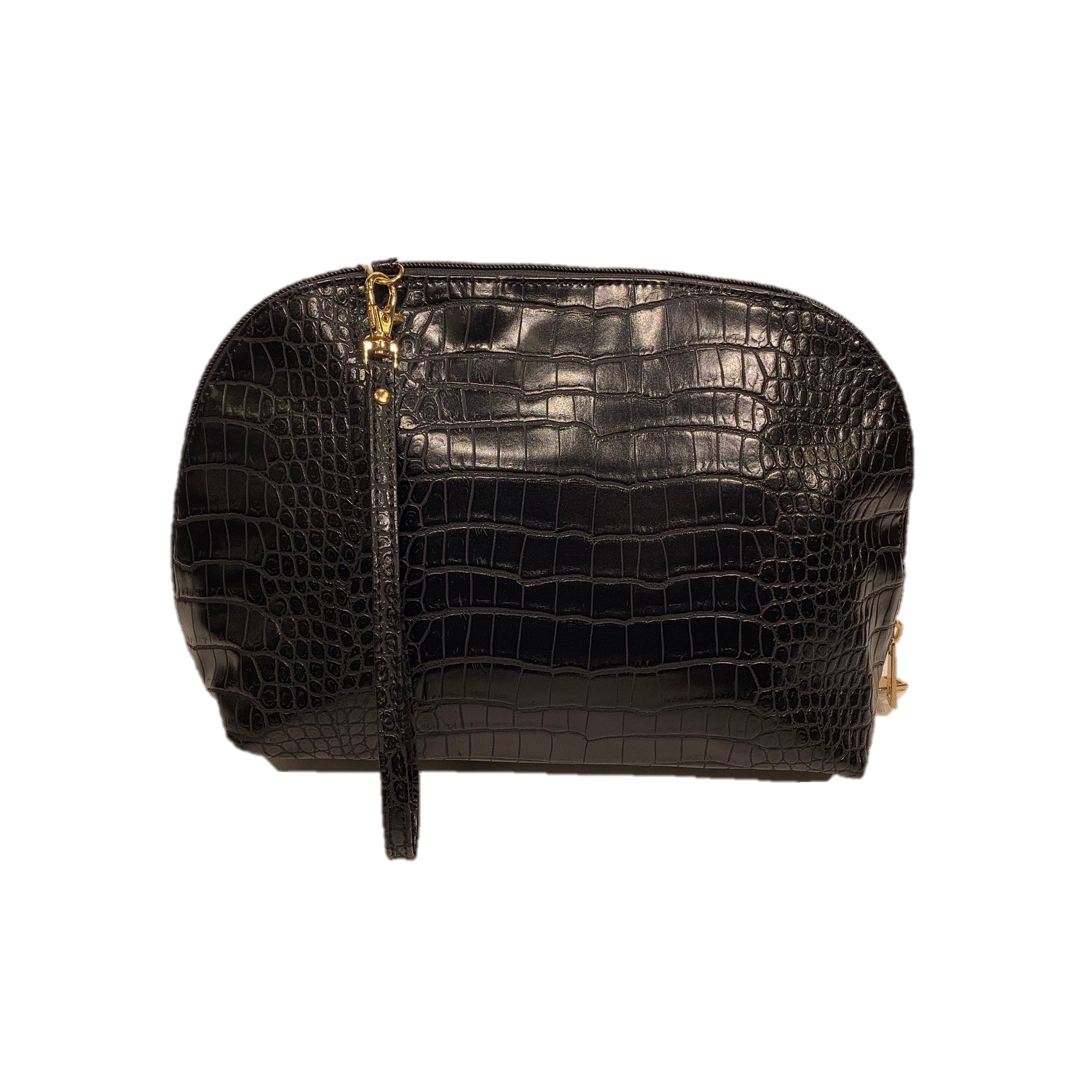 Puccini Croco Necessär Stor Cognac