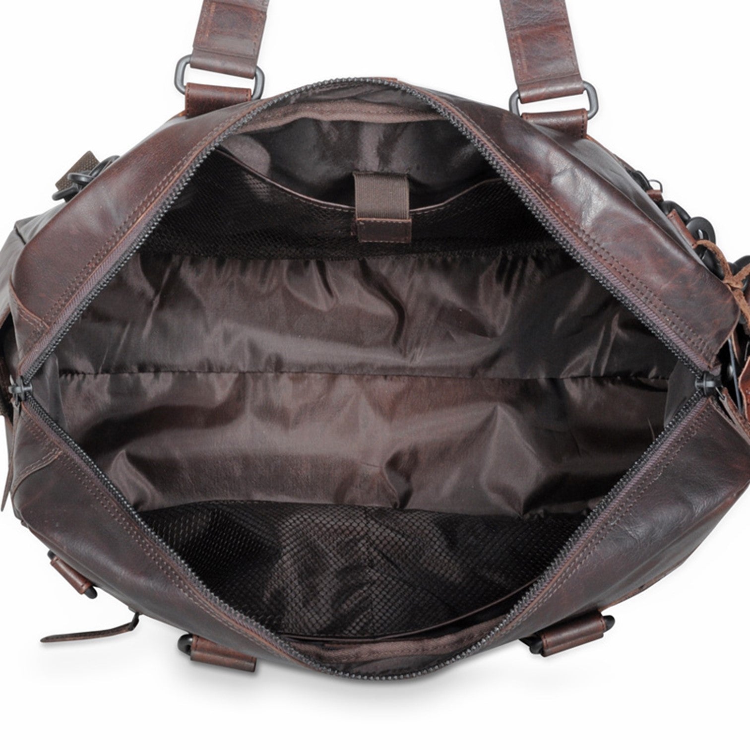 Spikes & Sparrow Weekendbag i Skinn Stor Brandy