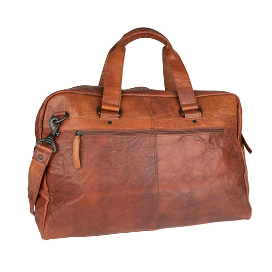 Spikes & Sparrow Weekendbag i Skinn Stor Brandy