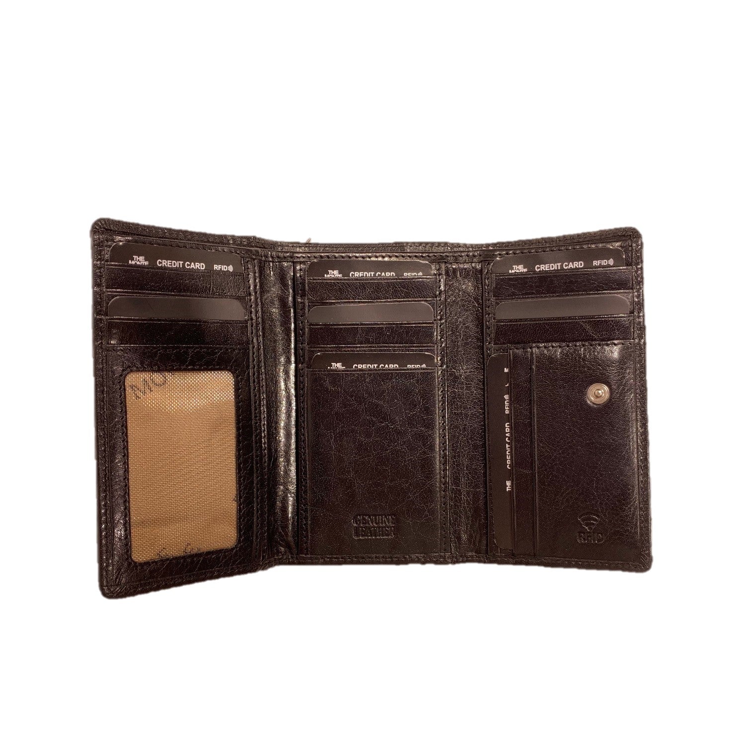 The Monte Lina Plånbok Mellanstor i Skinn Brun