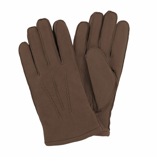 HK  Deluxe Herrhandske Hjortskinn Brun