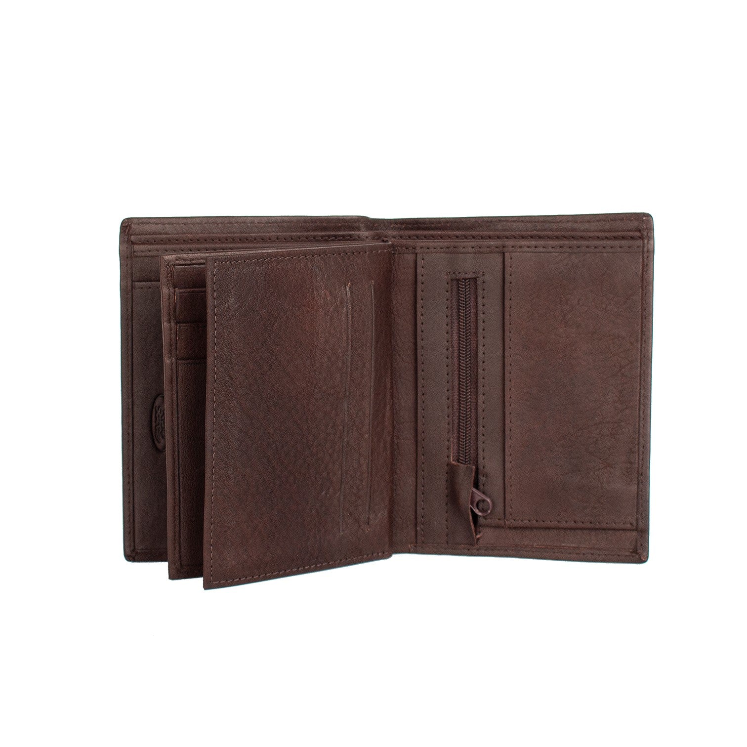 Adriatik Plånbok Mellanstor i Skinn Brun