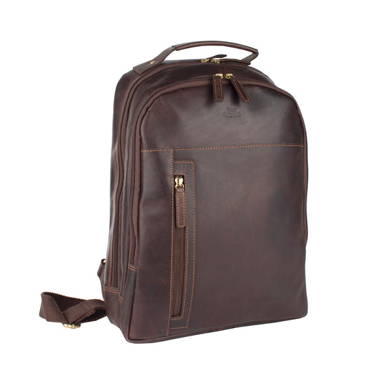 The Monte Datorryggsäck i Skinn Brun