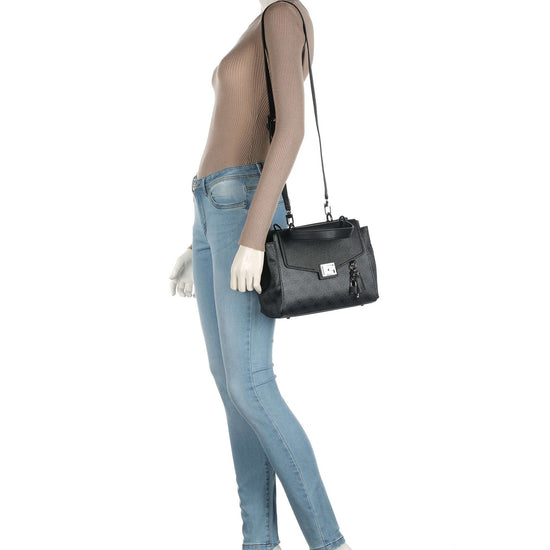 Guess Valy 4G Handväska Liten Svart/Grå