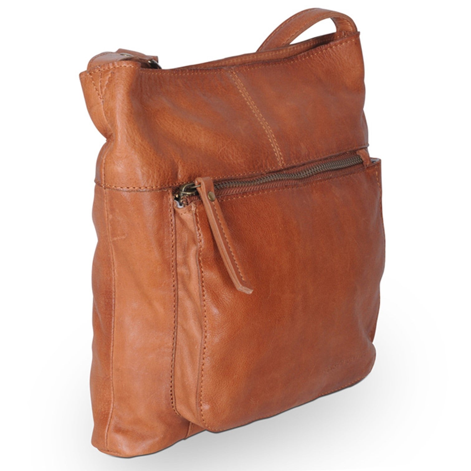 House Of Sajaco Axelremsväska Mellanstor i Skinn Brun