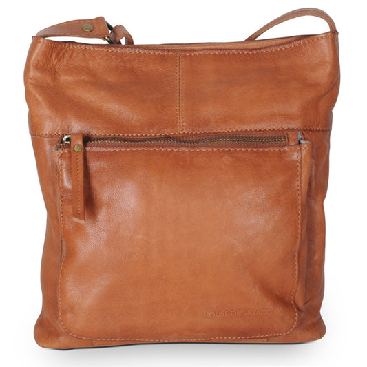 House Of Sajaco Axelremsväska Mellanstor i Skinn Brun
