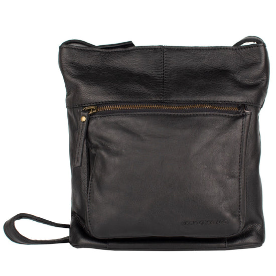 House Of Sajaco Axelremsväska Mellanstor i Skinn Svart