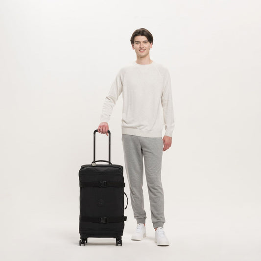 Kipling Spontaneous Resväska Mellanstor 4 Hjul Svart