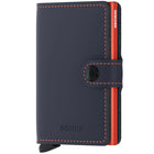 Secrid Miniwallet Matte Skinnplånbok Nightblue & Orange
