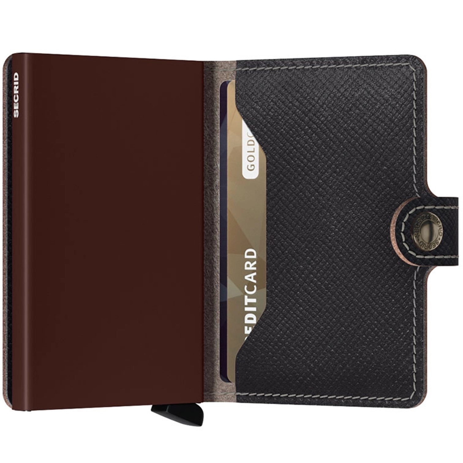 Secrid Miniwallet Skinnplånbok Saffiano Brown