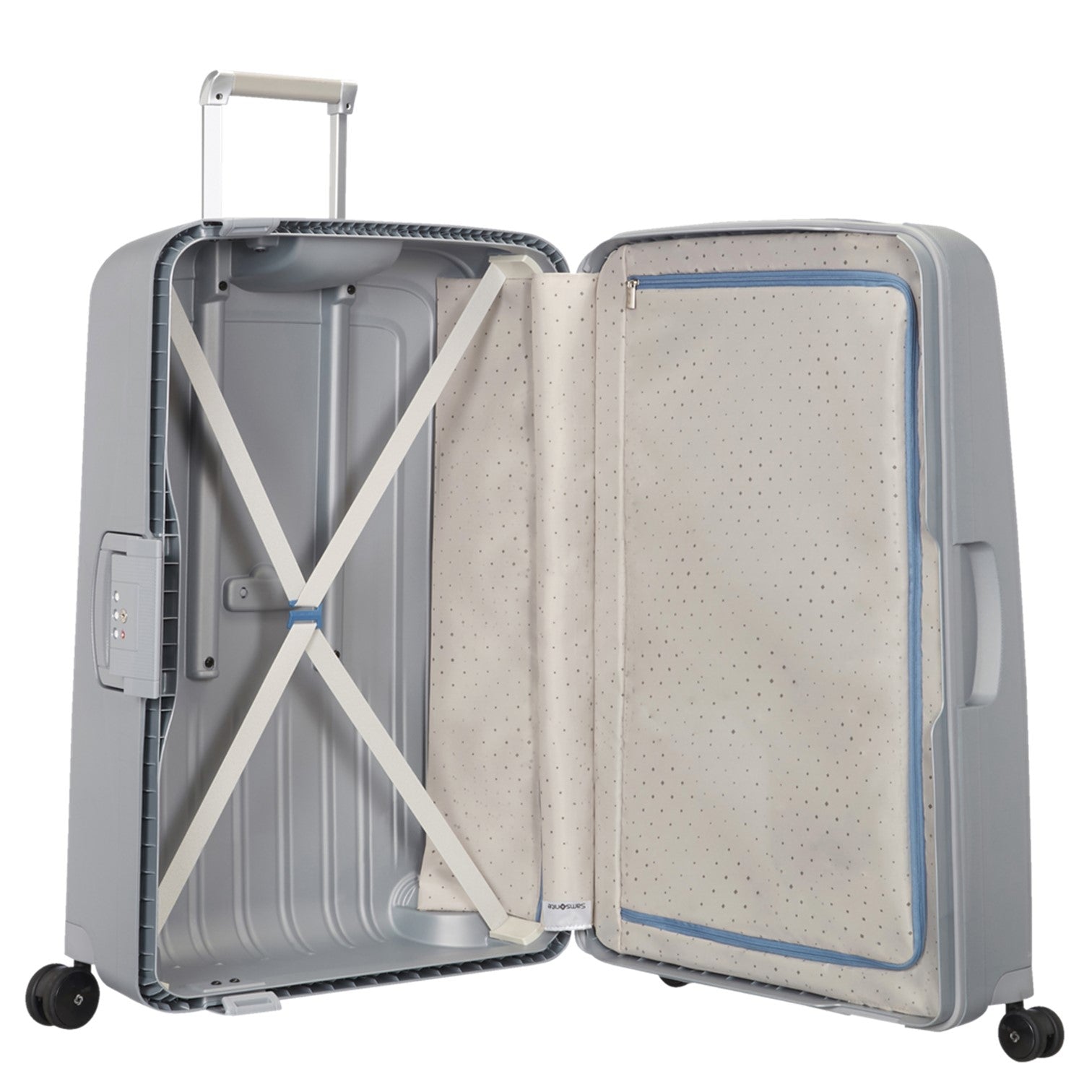 Samsonite S'Cure 75cm  Stor Resväska Silver
