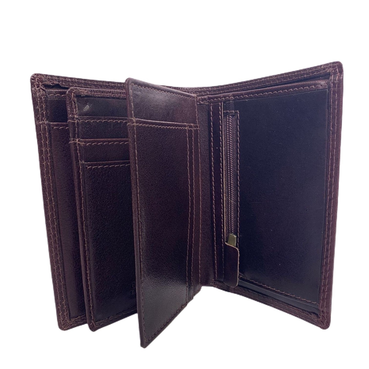 Le Salle 3 fack Plånbok i Skinn Brun