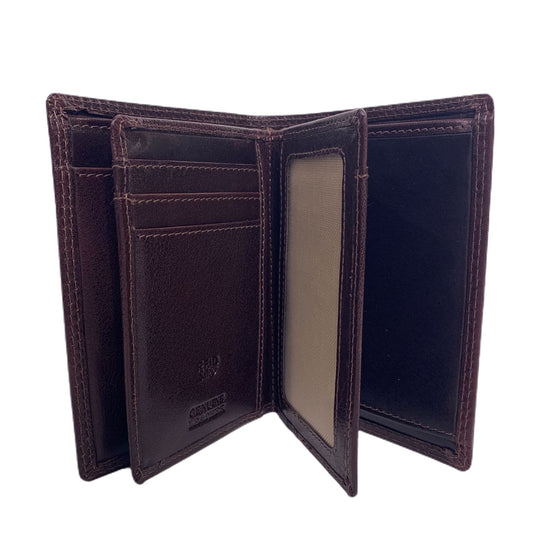 Le Salle 3 fack Plånbok i Skinn Brun