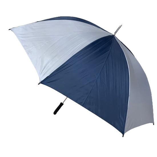 Totes Golf Paraply Raindrops Lång Ljusgrå/Marinblå