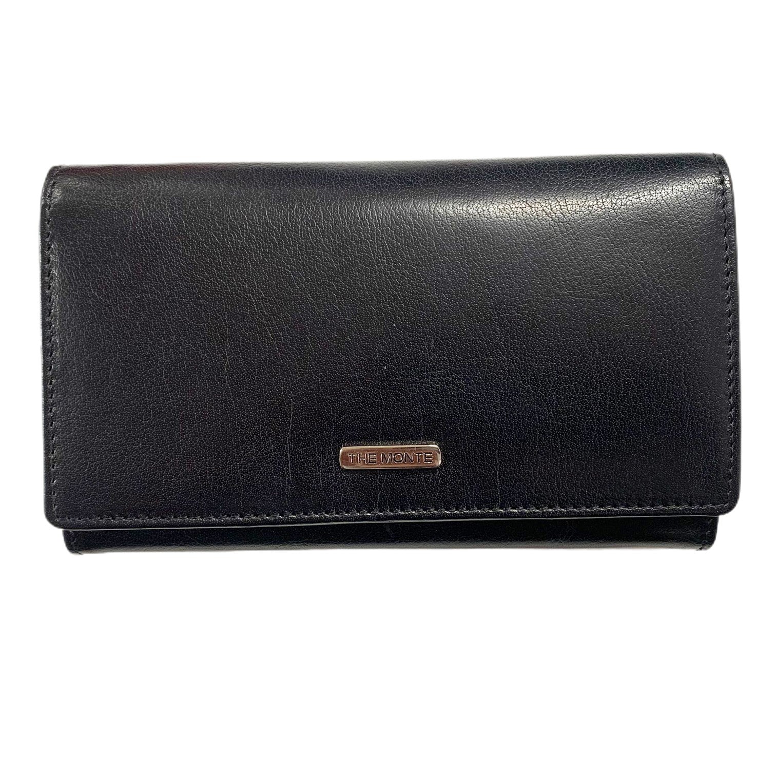 The Monte Bygel Plånbok Stor i Skinn Svart