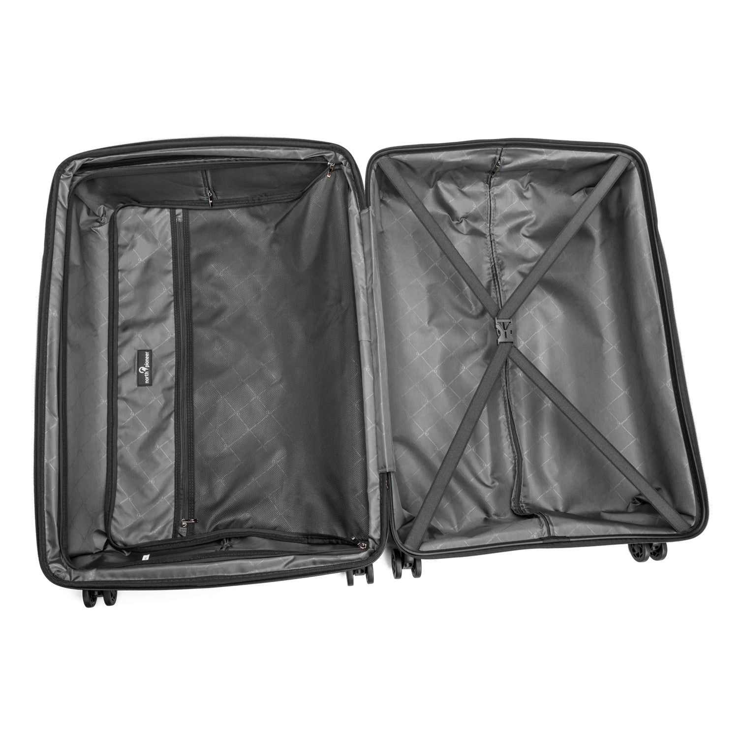 North Pioneer Bergen Mellanstor Resväska 67cm Svart