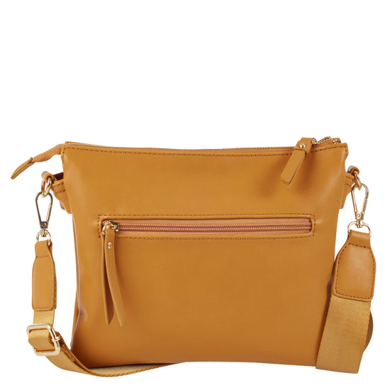 Ulrika Raw Axelremsväska Brun