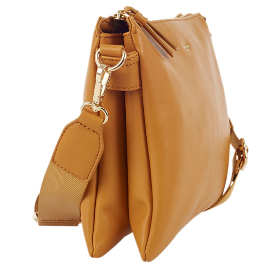 Ulrika Raw Axelremsväska Brun