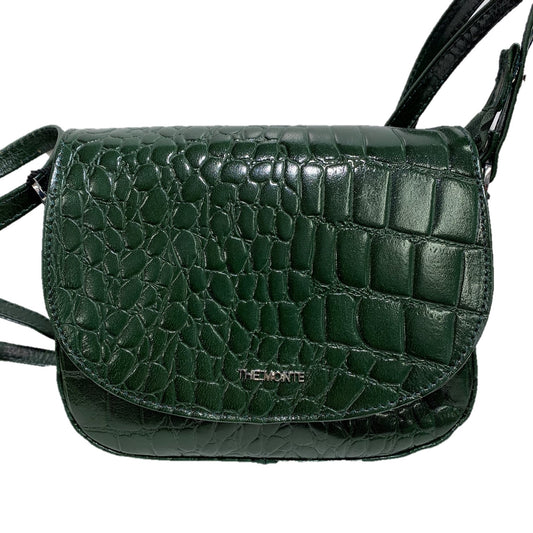 The Monte Croco Axelväska i Skinn Grön 