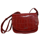 The Monte Croco Axelremsväska i Skinn Liten Röd