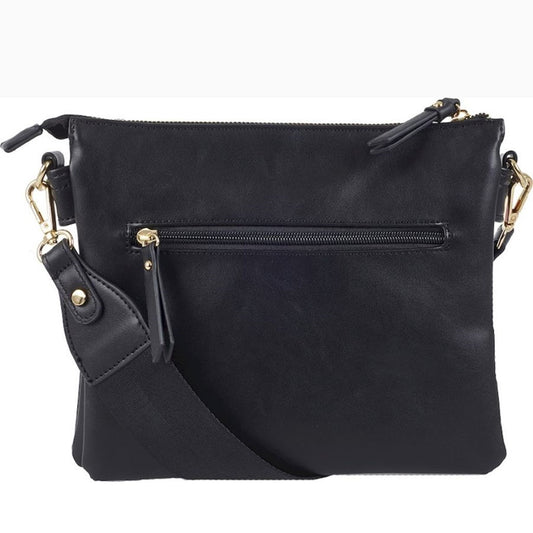 Ulrika Raw Axelremsväska Mörkbrun