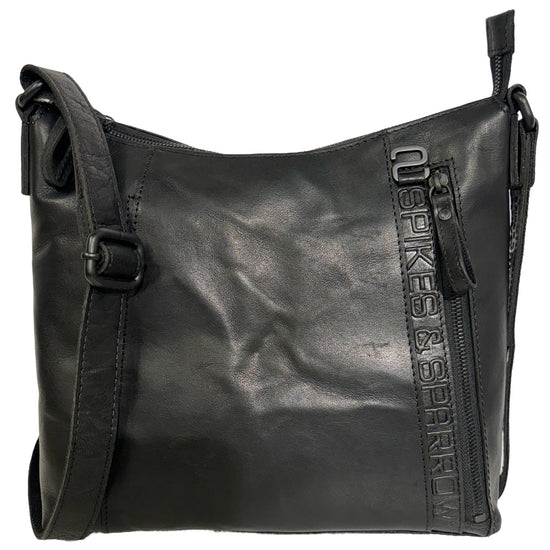 Spikes & Sparrow Lydia Axelremsväska i Skinn Svart