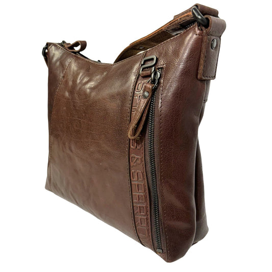 Spikes & Sparrow Lydia Axelremsväska i Skinn Mörkbrun