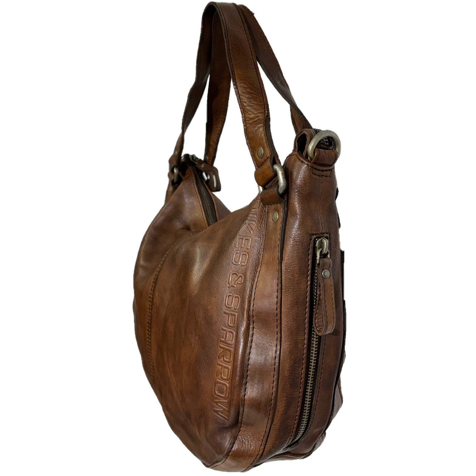 Spikes & Sparrow Lydia Hobo Väska i Skinn Mörkbrun